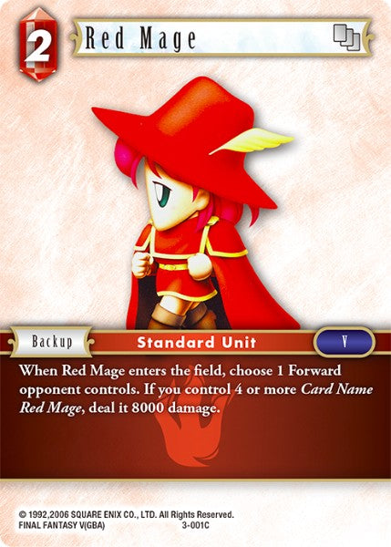 Red Mage - 3-001C - Opus III - Card Cavern