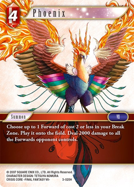 Phoenix - 3-020H - Opus III - Foil - Card Cavern