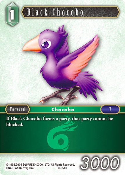Black Chocobo - 3-054C - Opus III - Card Cavern