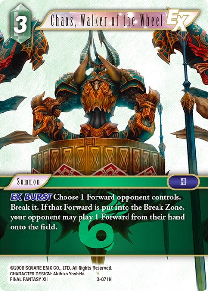 Chaos, Walker of the Wheel - 3-071H - Opus III - Foil - Card Cavern