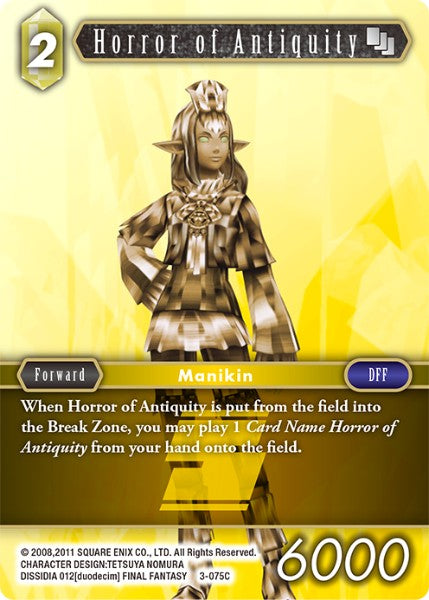 Horror of Antiquity - 3-075C - Opus III - Foil - Card Cavern