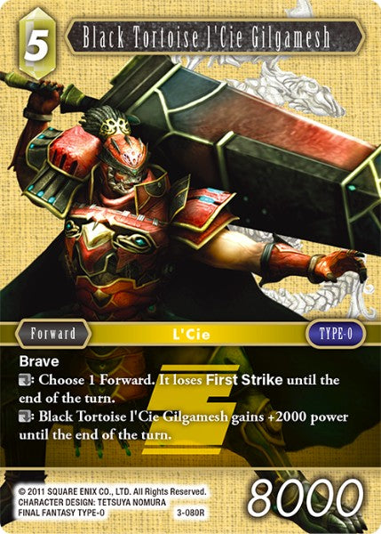 Black Tortoise l'Cie Gilgamesh - 3-080R - Opus III - Card Cavern