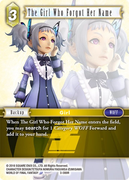 The Girl Who Forgot Her Name - 3-089R - Opus III - Card Cavern