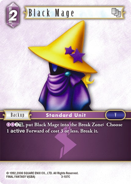 Black Mage - 3-107C - Opus III - Card Cavern
