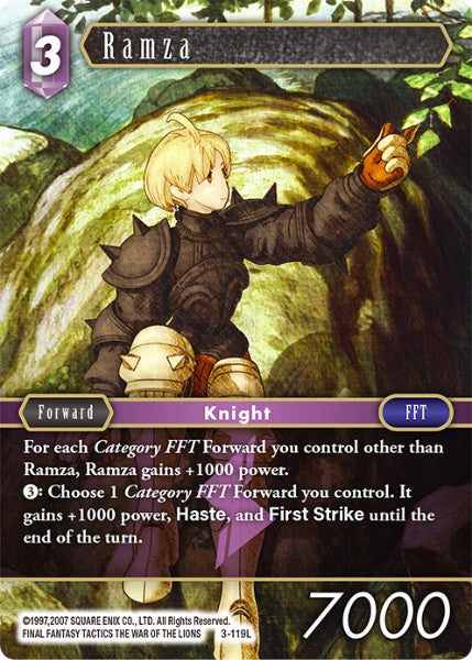 Ramza - 3-119L - Opus III - Foil - Card Cavern