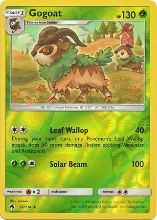 Gogoat - 36/214 - Lost Thunder - Reverse Holo - Card Cavern