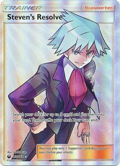 Steven’s Resolve Full Art - 165/168 - Celestial Storm - Holo - Card Cavern