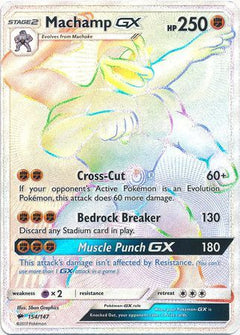 Machamp GX Hyper Rare - 154/147 - Burning Shadows - Holo - Card Cavern