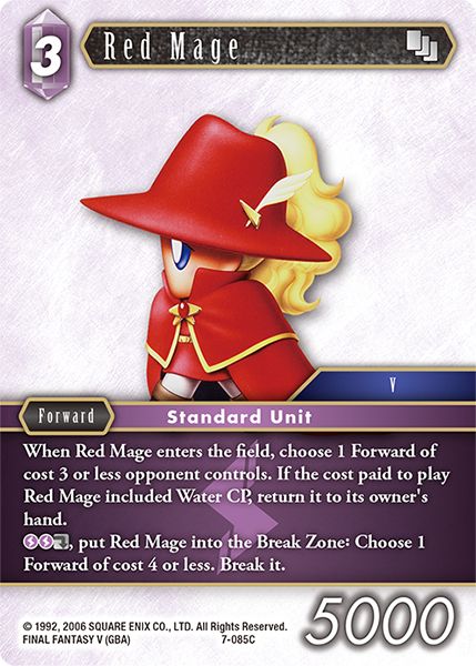 Red Mage - 7-085C - Opus VII - Card Cavern