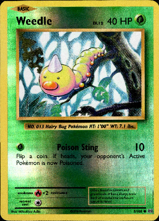 Weedle - 5/108 - Evolutions - Reverse Holo - Card Cavern