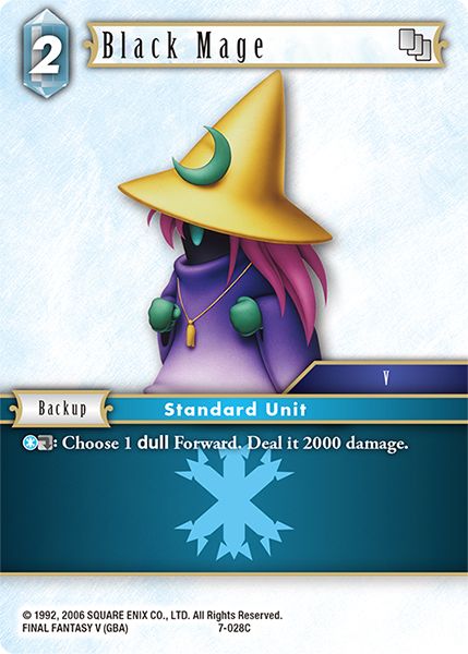 Black Mage - 7-028C - Opus VII - Card Cavern