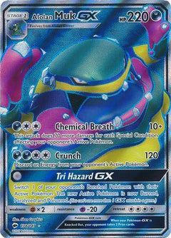 Alolan Muk GX Full Art - 138/147 - Burning Shadows - Holo - Card Cavern