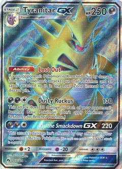 Tyranitar GX Full Art - 203/214 - Lost Thunder - Holo - Card Cavern