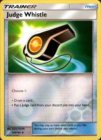 Judge Whistle - 146/181 - Team Up - Reverse Holo - Card Cavern