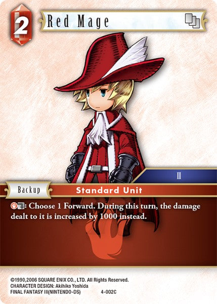 Red Mage - 4-002C - Opus IV - Card Cavern
