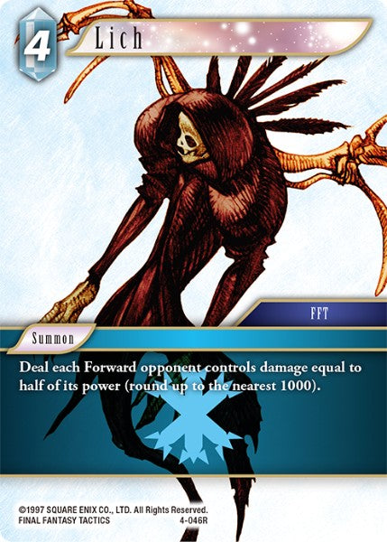 Lich - 4-046R - Opus IV - Foil - Card Cavern