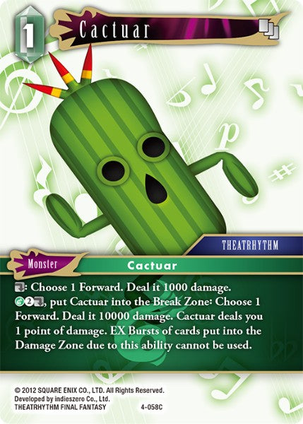 Cactuar - 4-058C - Opus IV - Foil - Card Cavern