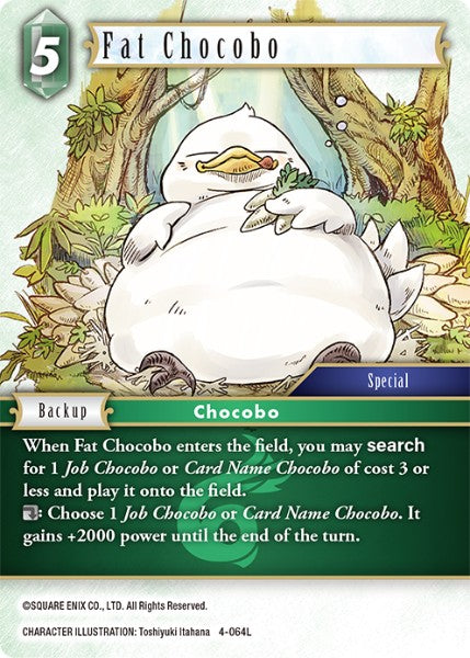 Fat Chocobo - 4-064L - Opus IV - Card Cavern
