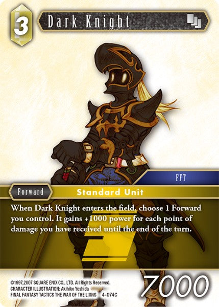 Dark Knight - 4-074C - Opus IV - Foil - Card Cavern