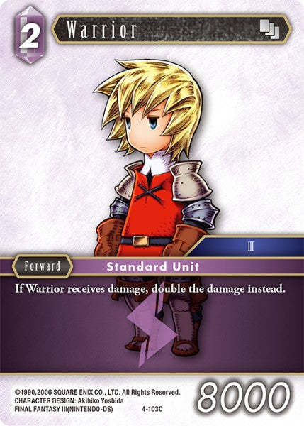 Warrior - 4-103C - Opus IV - Card Cavern