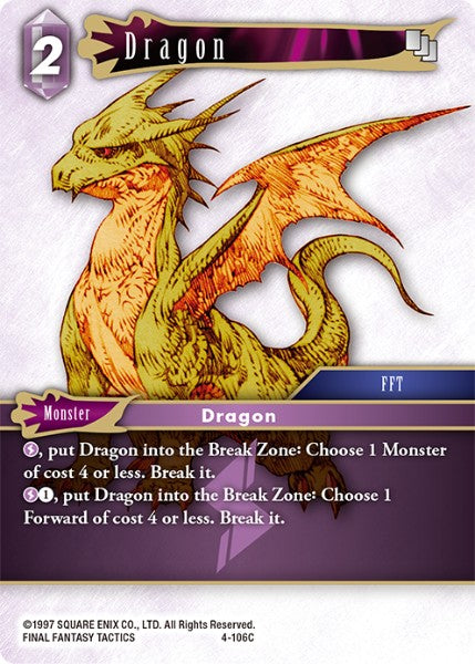 Dragon - 4-106C - Opus IV - Foil - Card Cavern