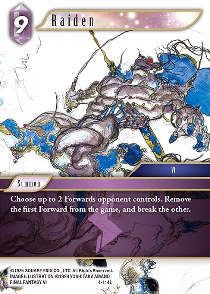 Raiden - 4-114L - Opus IV - Foil - Card Cavern