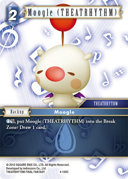 Moogle (THEATRHYTHM) - 4-139C - Opus IV - Card Cavern
