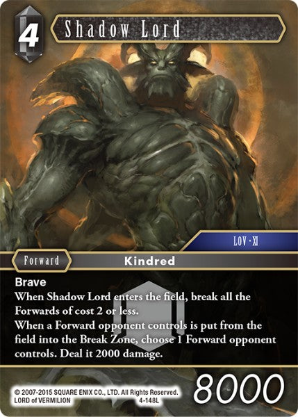 Shadow Lord - 4-148L - Opus IV - Foil - Card Cavern