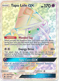 Tapu Lele GX Hyper Rare - 155/145 - Guardians Rising - Holo - Card Cavern