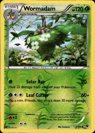 Wormadam - 3/124 - Fates Collide - Reverse Holo - Card Cavern