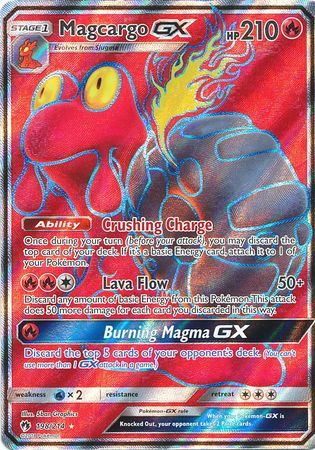 Magcargo GX Full Art - 198/214 - Lost Thunder - Holo - Card Cavern