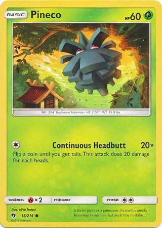 Pineco - 15/214 - Lost Thunder - Card Cavern