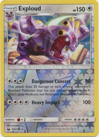Exploud - 119/168 - Celestial Storm - Reverse Holo - Card Cavern