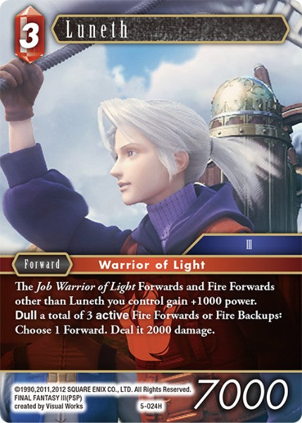 Luneth - 5-024H - Opus V - Foil - Card Cavern