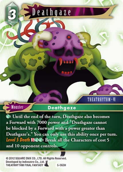 Deathgaze - 5-063H - Opus V - Foil - Card Cavern