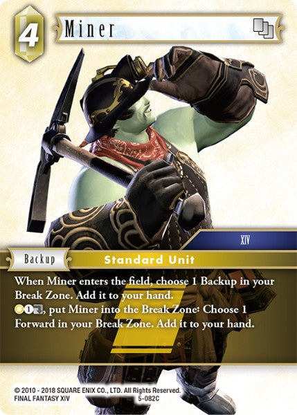 Miner - 5-082C - Opus V - Foil - Card Cavern