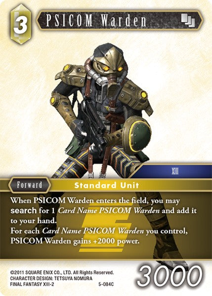 PSICOM Warden - 5-084C - Opus V - Foil - Card Cavern