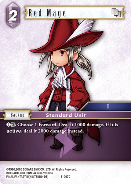 Red Mage - 5-097C - Opus V - Foil - Card Cavern