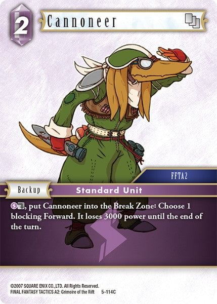 Cannoneer - 5-114C - Opus V - Card Cavern