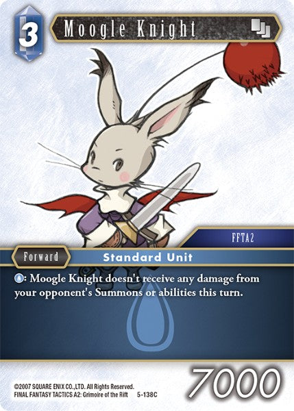 Moogle Knight - 5-138C - Opus V - Foil - Card Cavern