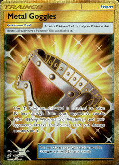 Metal Goggles Secret Rare - 195/181 - Team Up - Holo - Card Cavern