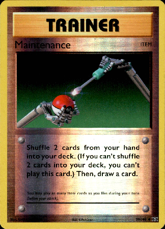 Maintenance - 79/108 - Evolutions - Reverse Holo - Card Cavern
