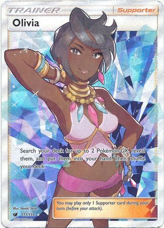 Olivia Full Art - 111/111 - Crimson Invasion - Holo - Card Cavern