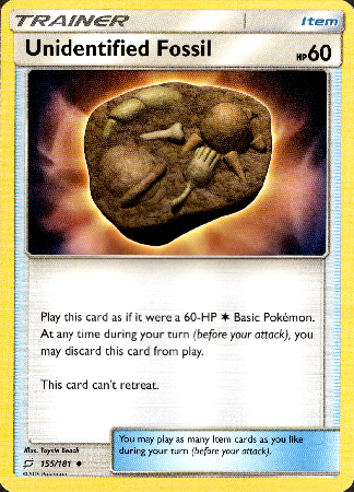 Unidentified Fossil - 155/181 - Team Up - Card Cavern