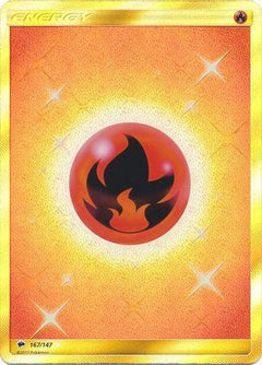 Fire Energy Secret Rare - 167/147 - Burning Shadows - Holo - Card Cavern