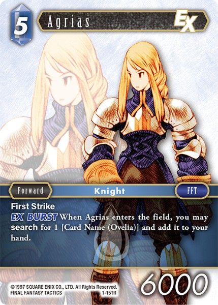 Agrias - 1-151R - Opus I - Foil - Card Cavern