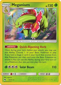 Meganium - 8/214 - Lost Thunder - Holo - Card Cavern