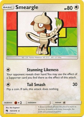 Smeargle - 157/214 - Lost Thunder - Card Cavern