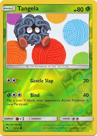 Tangela - 1/214 - Lost Thunder - Reverse Holo - Card Cavern