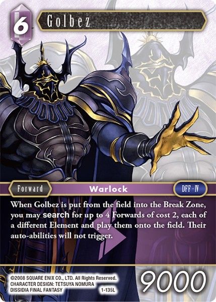 Golbez - 1-135L - Opus I - Foil - Card Cavern